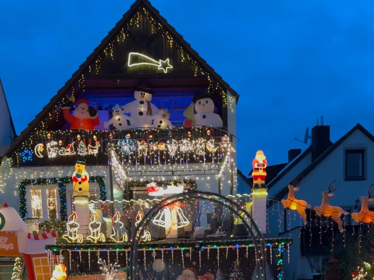 Mainfranken: Weihnachtshäuser in der Region