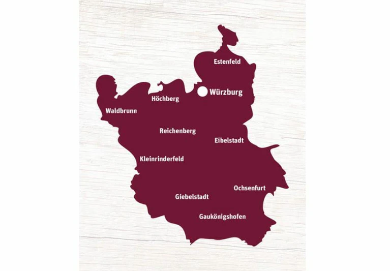 — © Das tegut-Liefergebiet in Mainfranken.  Grafik: tegut.com